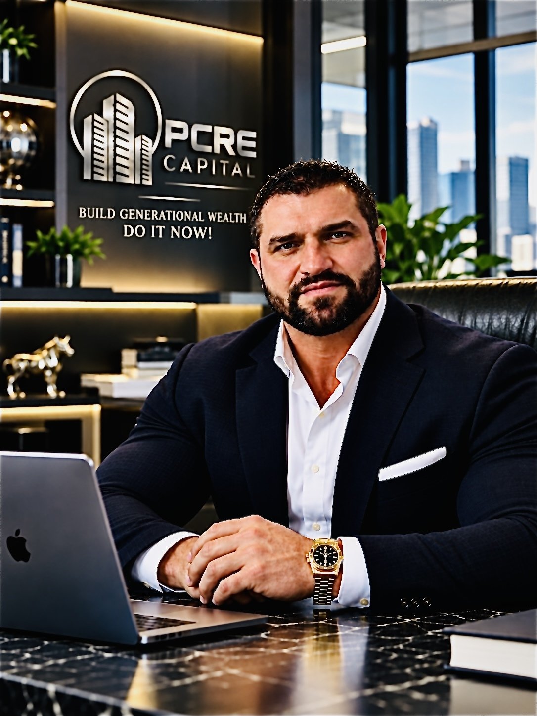 Vitaliy Pechenyuk, Managing Partner of PCRE Capital, in the PCRE Capital office